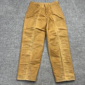 Vintage Penneys Foremost Pants Mens 32x30 Brown Hunting Double Knee Workwear 60s